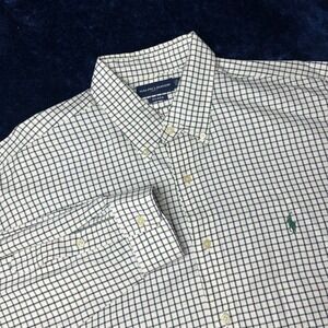 Ralph Lauren Golf Tilden Plaid Green Purple‎ Button Down Long Sleeve Shirt